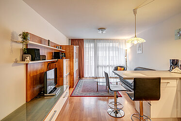 Berg am Laim: Piso compacto de 1 habitación con balcón