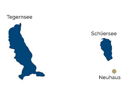 Mapa de la región de Schliersee 