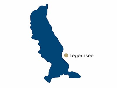 Mapa del distrito de la región de Tegernsee