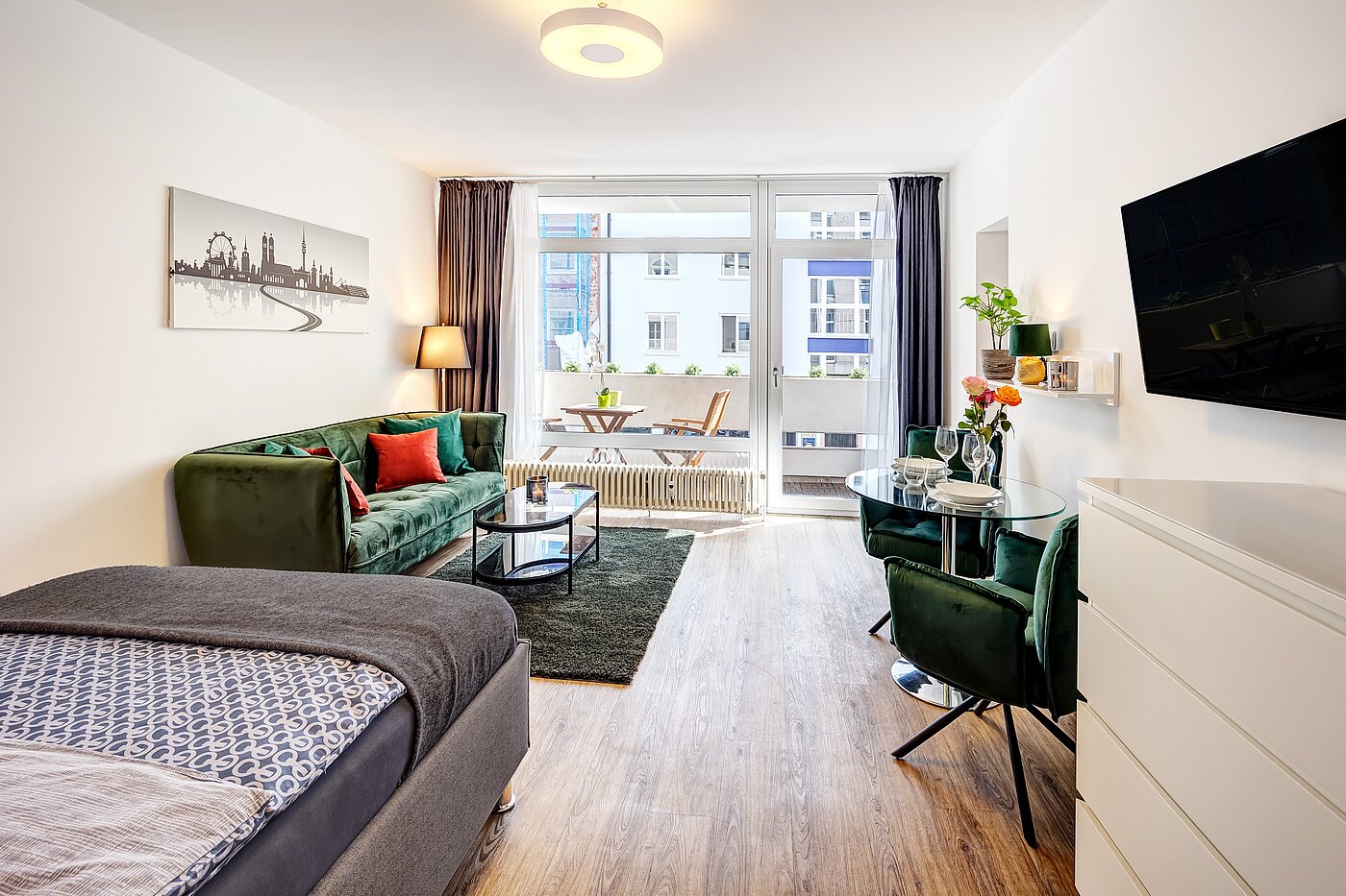 Apartamento de 1 habitación | München-Ludwigsvorstadt | 70176 | Heller Wohn-Schlafraum...