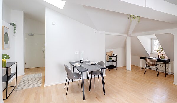 Piso ático de 1 habitación | München-Sendling | 700402 | Blick zur Küchen-Nische