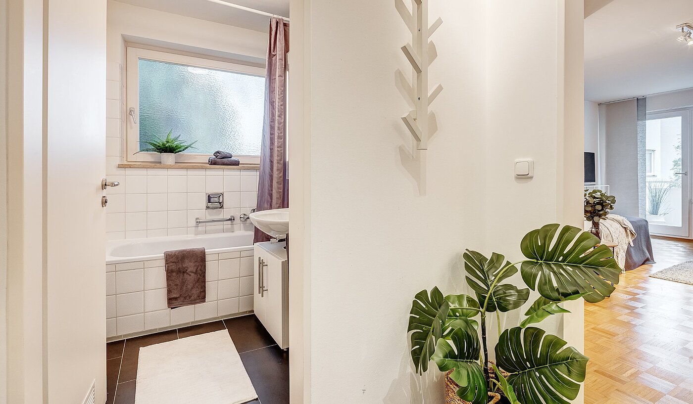 Apartamento de 1 habitación | München-Solln | 2109ML4 | Blick ins Bad...