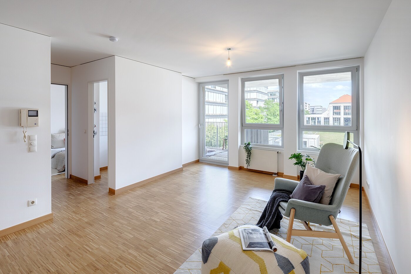 Apartamento de 2 habitaciones | München-Schwanthalerhöhe | 2206ML11 | Blick in den Wohnraum...