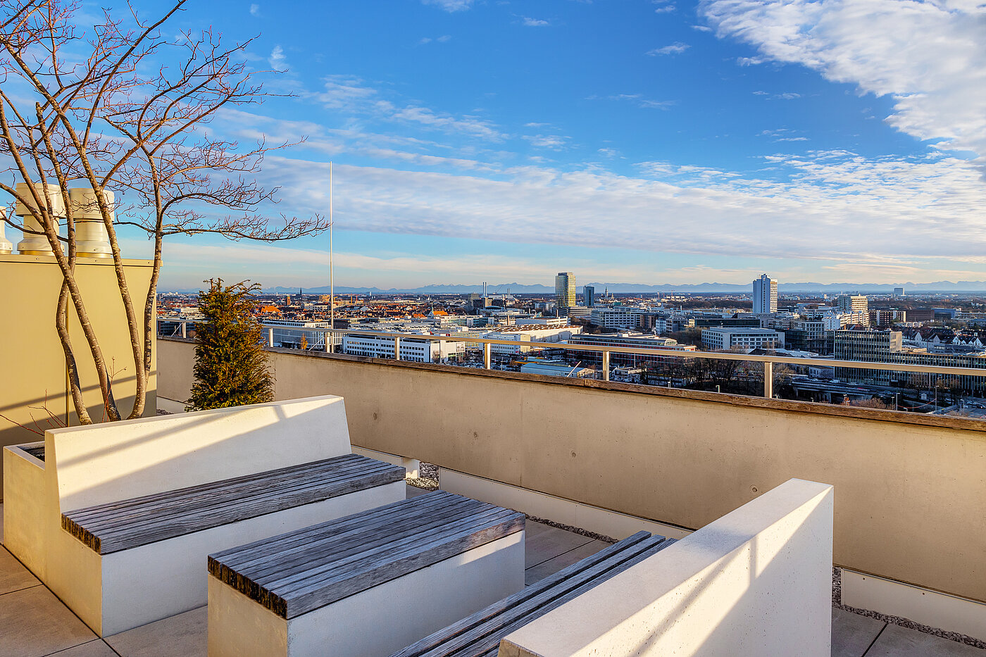 Apartment de 1.5 habitaciones | München-Neuhausen | 70179 | Roofgarden bei Tag...
