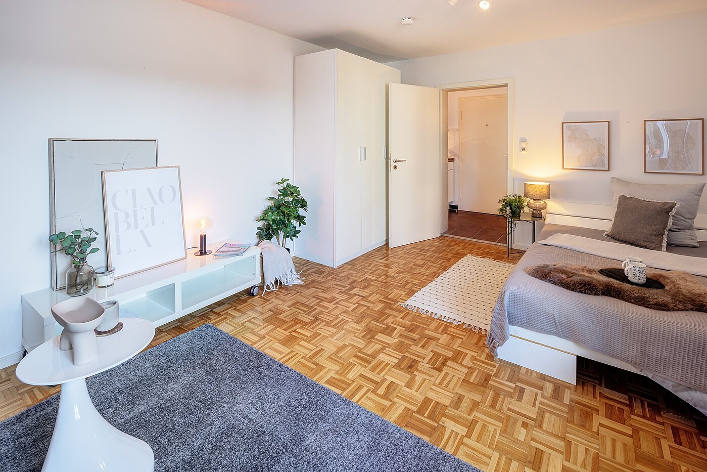 Apartment de 1 habitación | München-Schwabing | 70200 | ...und Schlafbereich...