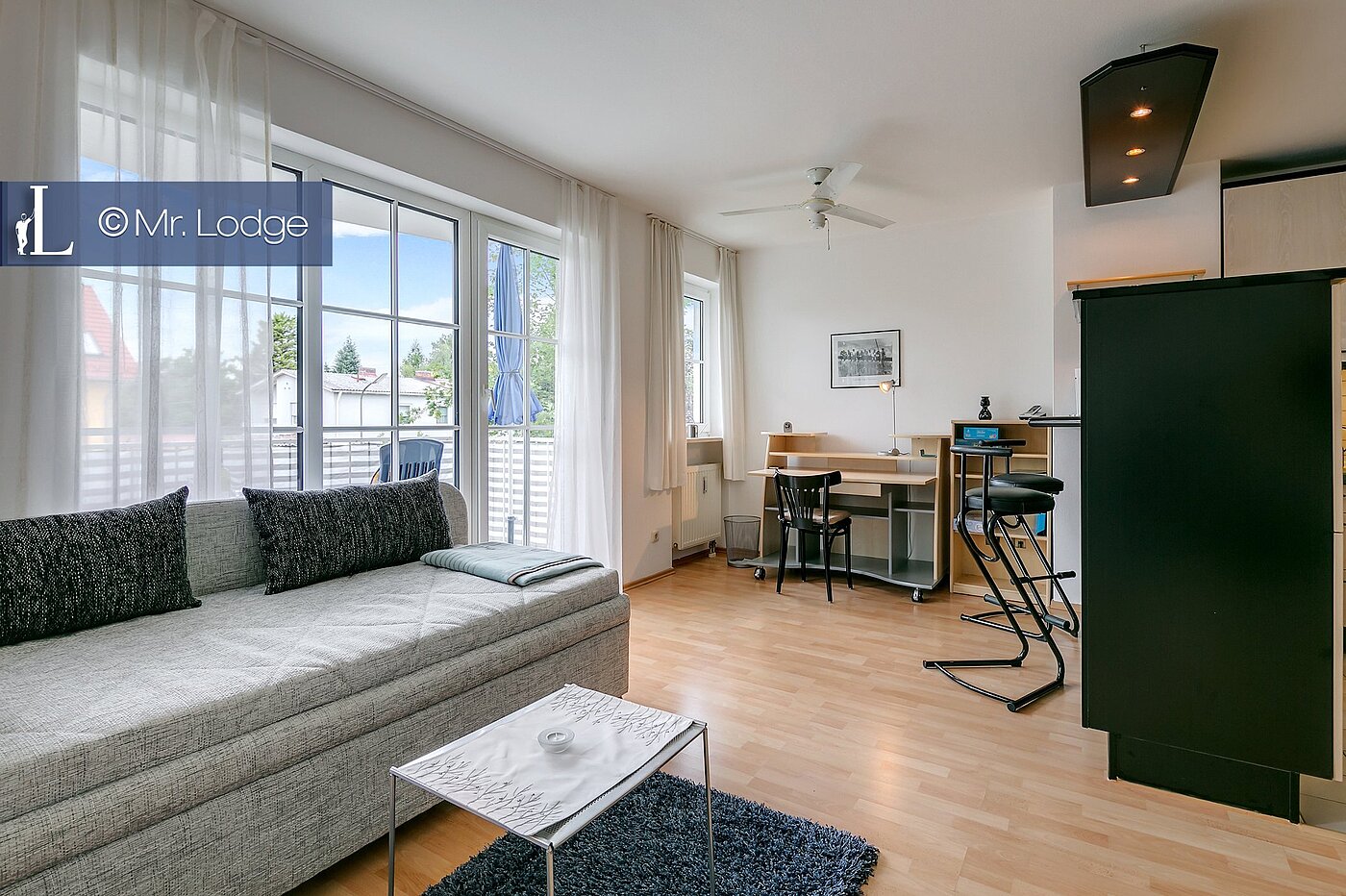 Apartamento de 1 habitación | München-Untermenzing | 1802ML1 | Blick zur Arbeitsecke
