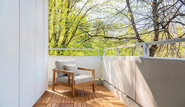 Apartamento de 3.5 habitaciones | München-Bogenhausen | 703052 | Sonniger Westbalkon (Visualisierung)