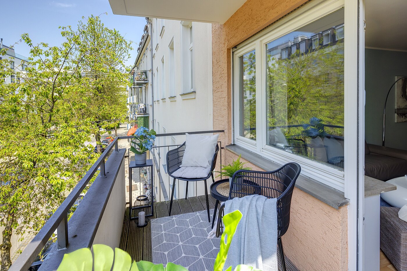 Apartamento de 2 habitaciones | München-Schwabing | 70013 | Balkon mit Westausrichtung