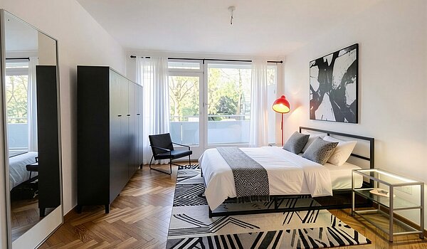 Apartamento de 3.5 habitaciones | München-Bogenhausen | 703051 | Schlafen - (KI generiert)
