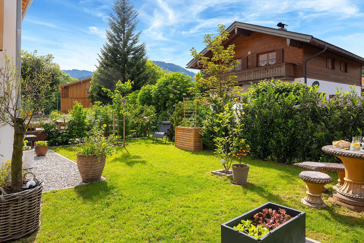 Piso en planta baja de 2 habitaciones | Bad Wiessee | 700942 | Großzügiger Garten