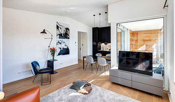 Penthouse de 2 habitaciones | München-Maxvorstadt | 70427 | Hochwertig möbliert