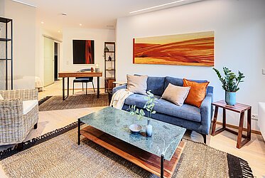 Thalkirchen: elegante apartamento de 1,5 habitaciones con jardín - libre