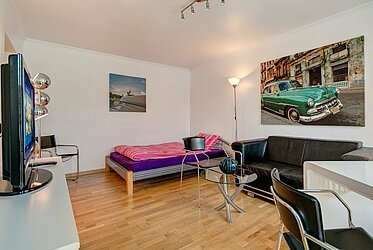 Precioso apartamento amueblado con balcón en el "Prinzregententheater"
