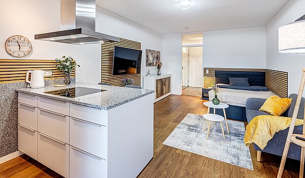 Apartment de 1 habitación | München-Milbertshofen | 70183 | Küche mit Kochinsel....