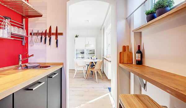 Piso en planta baja de 2 habitaciones | München-Moosach | 70462 | Blick auf den Essbereich