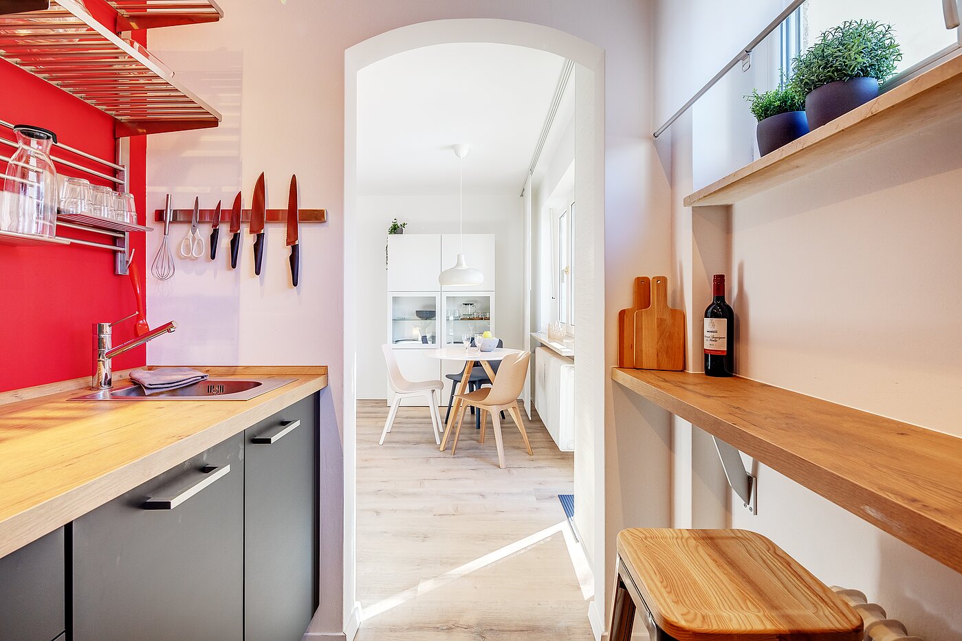Piso en planta baja de 2 habitaciones | München-Moosach | 70462 | Blick auf den Essbereich