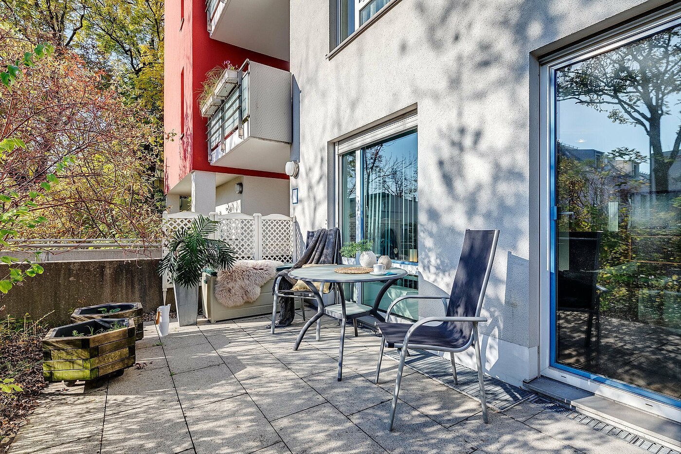 Apartamento de 1 habitación | München-Trudering | 1810ML3 | Einladende, sonnige Terrasse