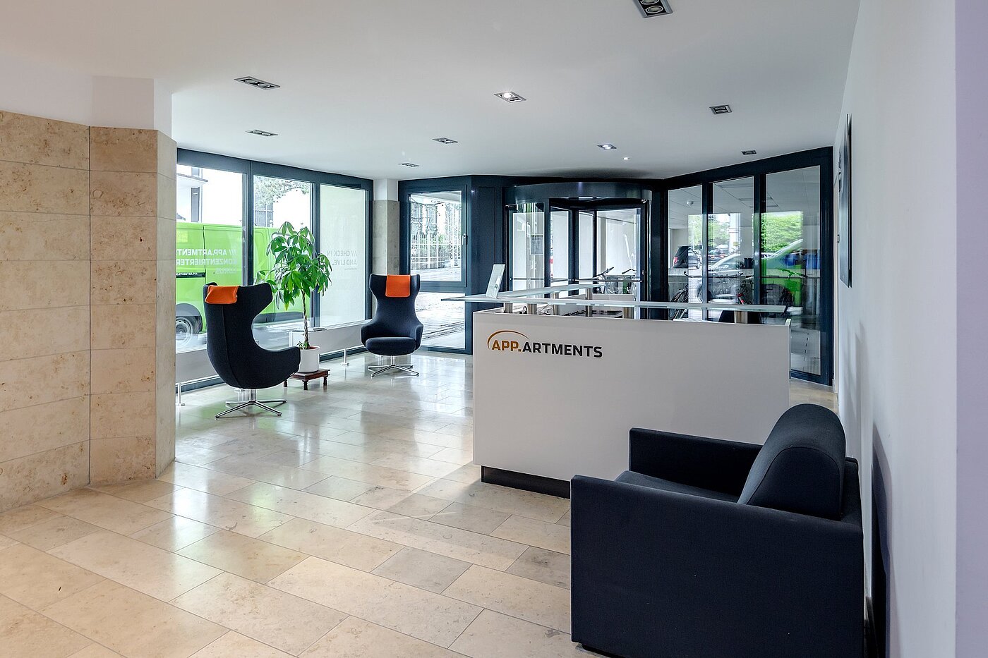 Apartamento de 1 habitación | München-Bogenhausen | 1807ML5 | Empfangsbereich mit Concierge