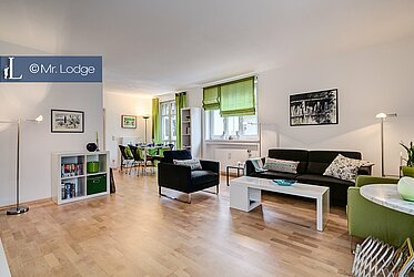 Moderno apartamento de 2 habitaciones con balcón orientado al oeste en excelente ubicación Altbogenhausen