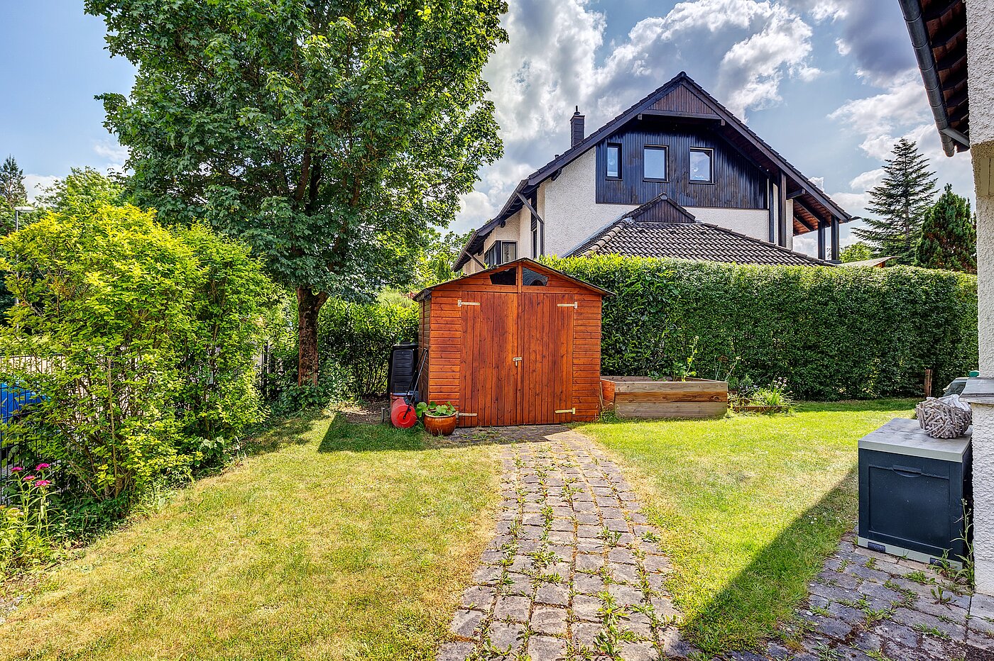 Adosado esquinero de 6 habitaciones | Germering | 70033 | Zugang zum Garten