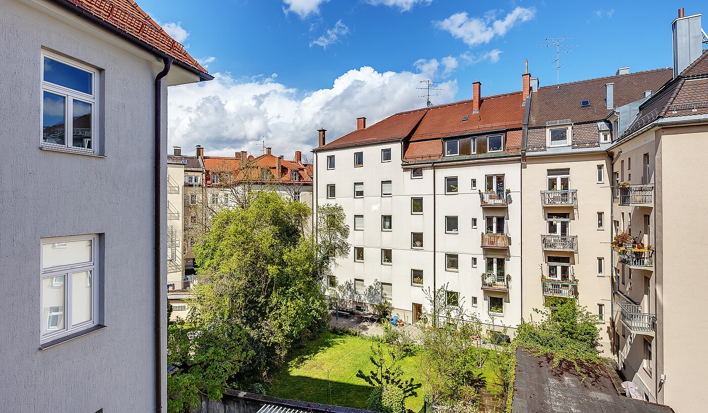 Apartamento de 1.5 habitaciones | München-Schwanthalerhöhe | 2211ML8 | Blick in den Innenhof