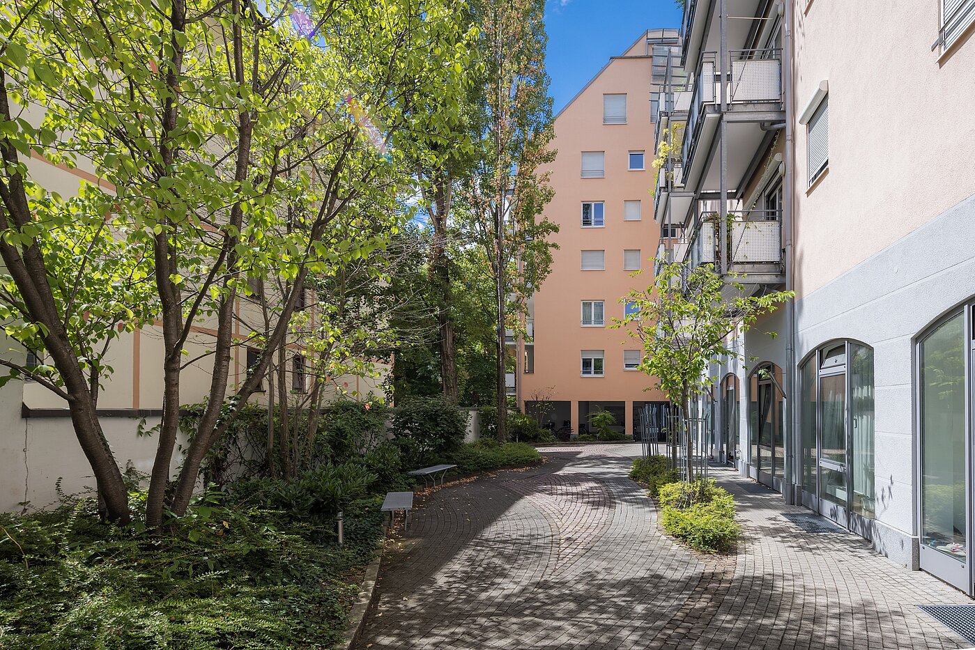 Apartamento de 1 habitación | München-Maxvorstadt | 2206ML5 | Sehr ruhiger, begrünter Innenhof