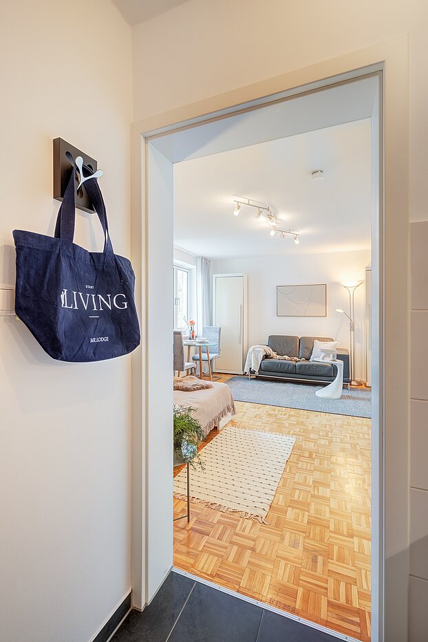 Apartment de 1 habitación | München-Schwabing | 70200 | Blick vom Eingang kommend