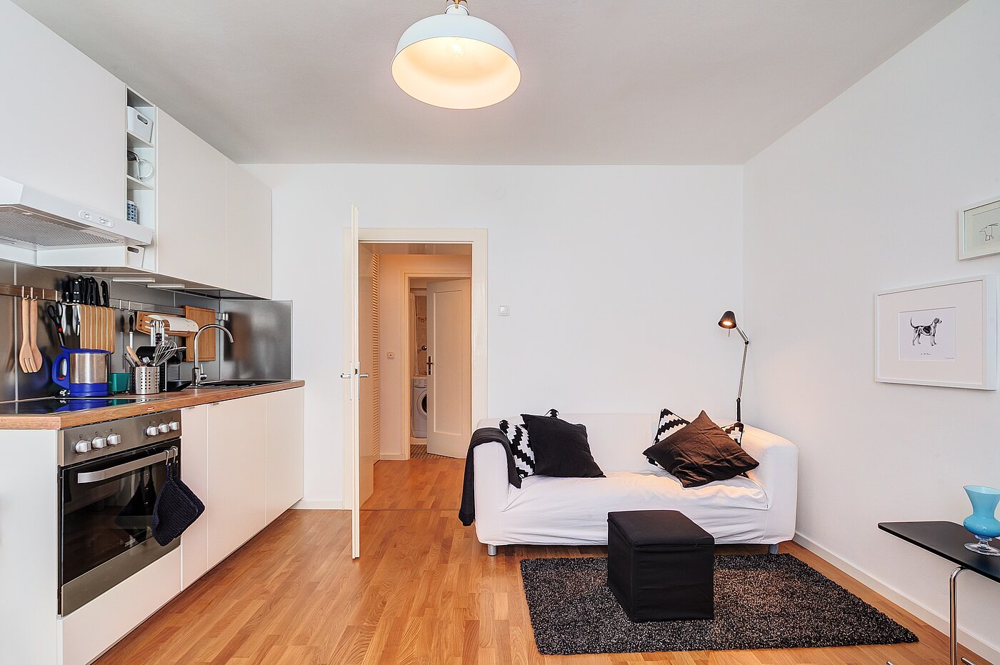 Apartamento de 2 habitaciones | München-Maxvorstadt | 70398 | Wohn- und Essbereich