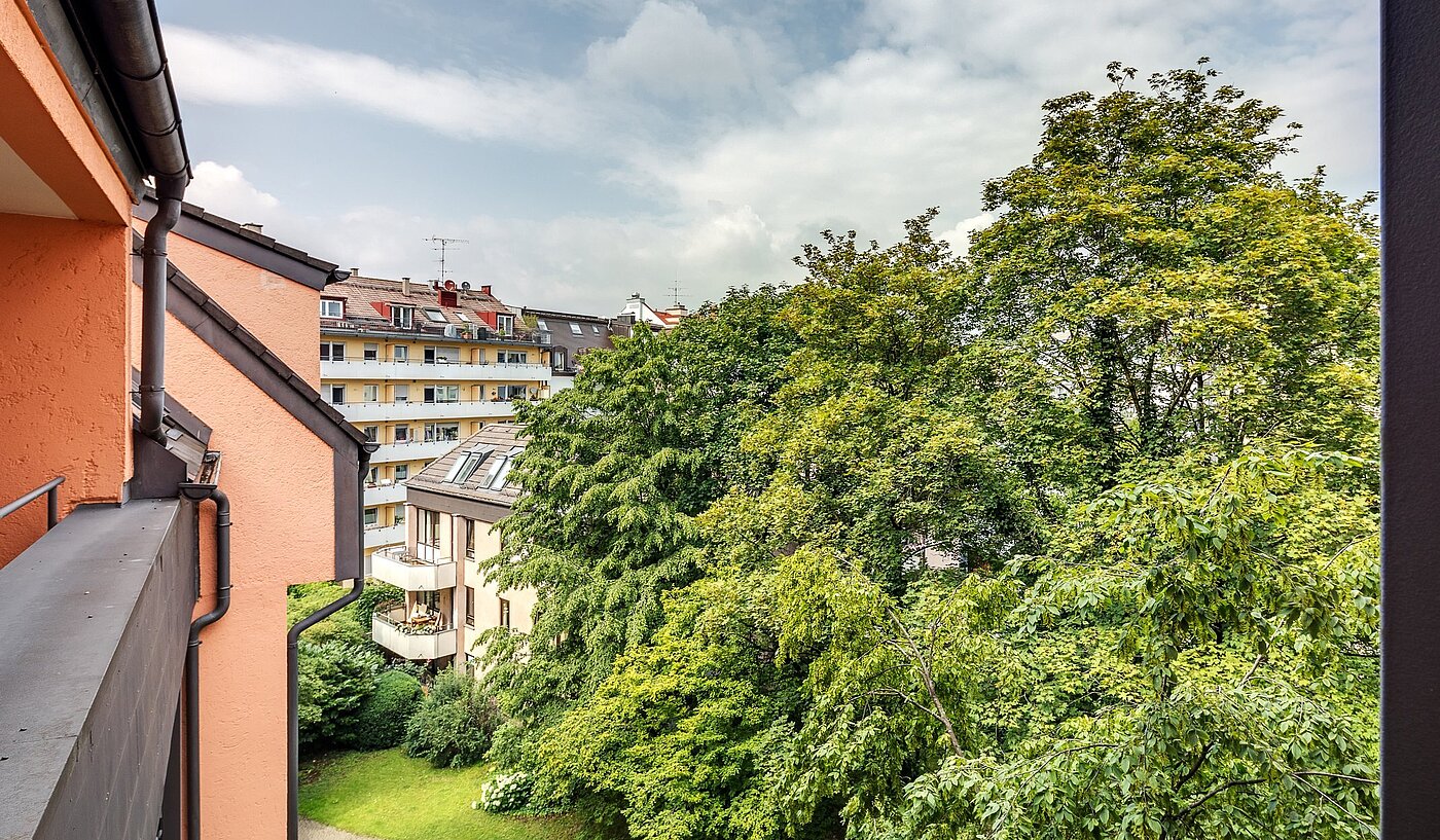 Apartamento de 1 habitación | München-Haidhausen | 2102ML4 | Blick in den ruhigen Innenhof
