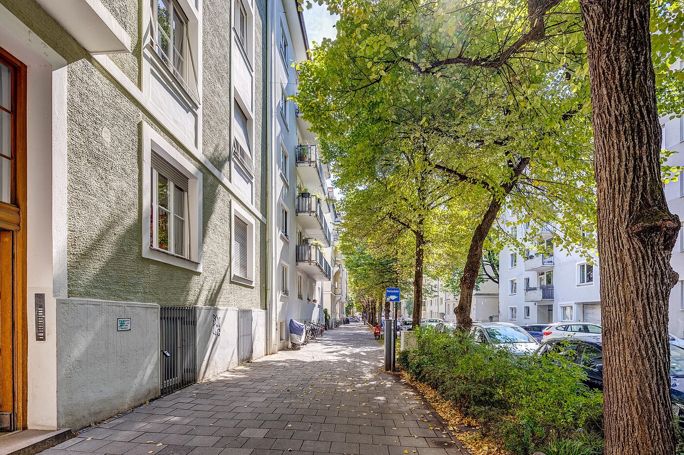 Apartamento de 3 habitaciones | München-Schwabing | 2212ML1 | ...viel Grün im Sommer