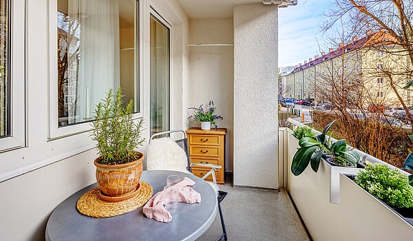 Apartamento de 3 habitaciones | München-Bogenhausen | 2112ML3 | sonniger Balkon