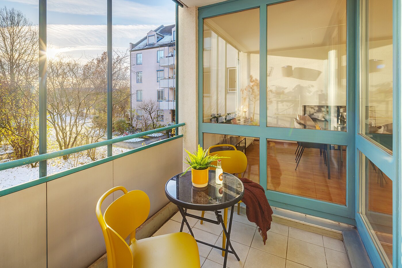 Apartamento de 3 habitaciones | München-Bogenhausen | 70085 | Südbalkon mit Blick...