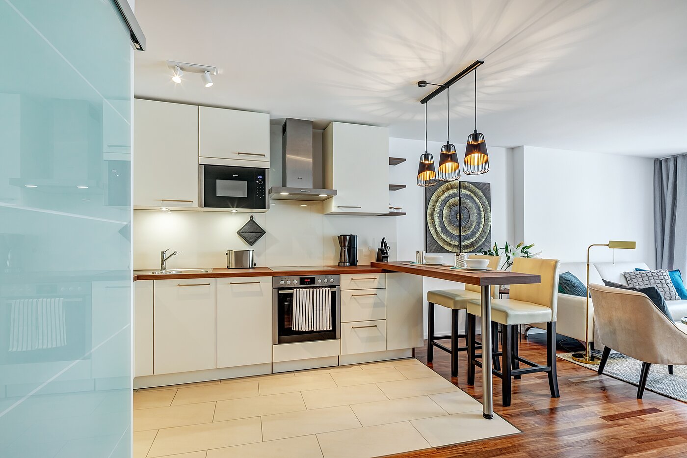 Apartamento de 2 habitaciones | München-Schwabing | 70434 | Offene Küche mit...