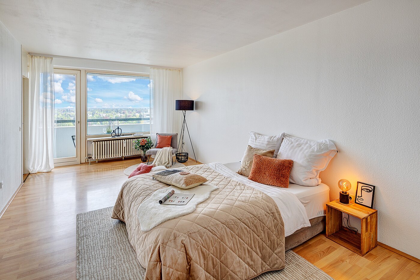 Apartamento de 1 habitación | München-Solln | 2201ML92 | Blick in den Wohnraum