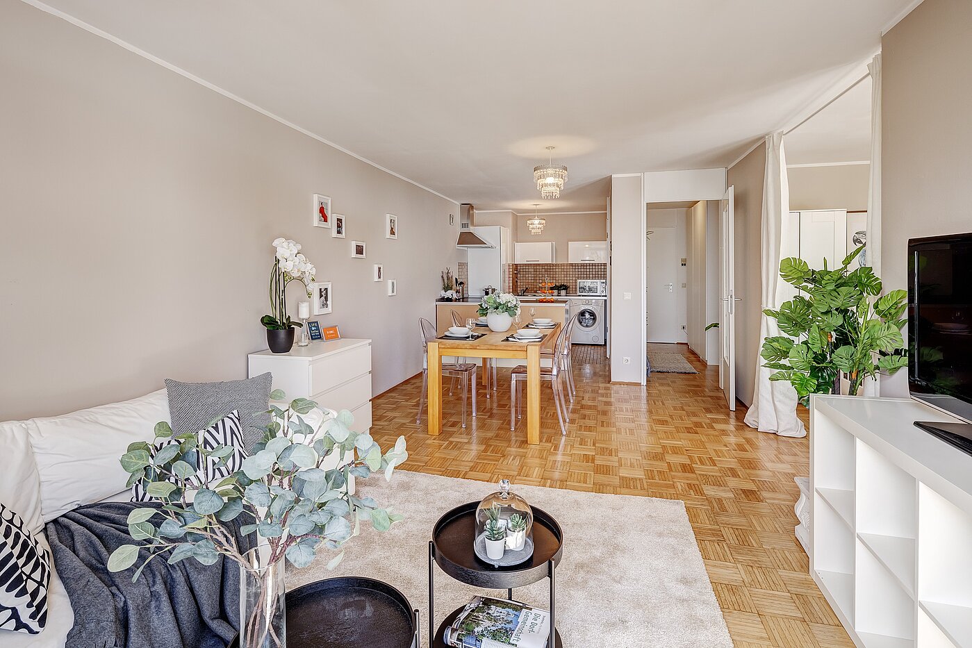 Apartamento de 1.5 habitaciones | München-Bogenhausen | 2203ML2 | ... und angrenzender offener Küche