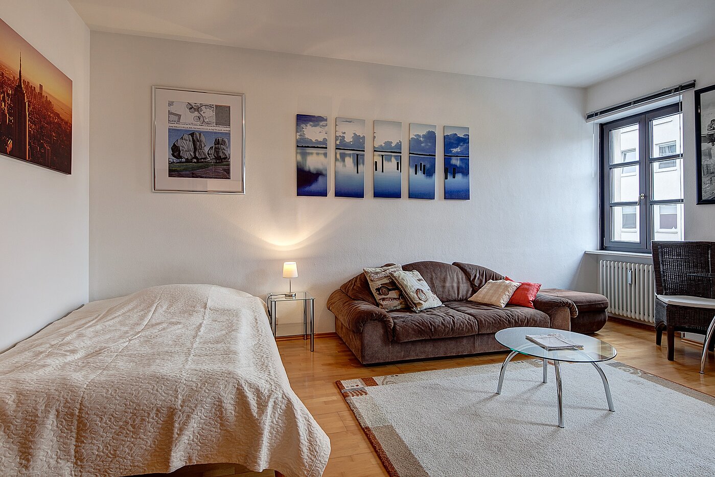 Apartamento de 1 habitación | München-Schwabing | 2111ML3 | Wohn-/Schlafbereich