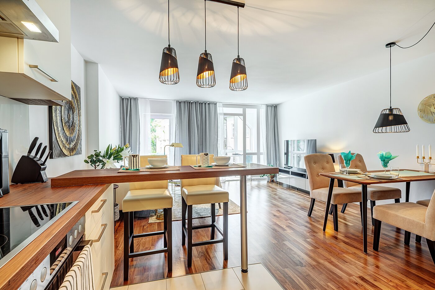 Apartamento de 2 habitaciones | München-Schwabing | 70434 | ...und Frühstückstheke...