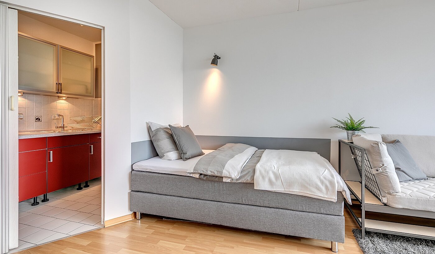 Apartamento de 1 habitación | München-Moosach | 1903ML3 | Blick in die Küche