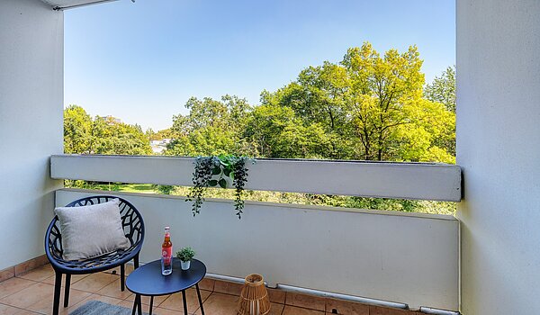 Apartamento de 3 habitaciones | München-Bogenhausen | 70261 | ...und Balkon
