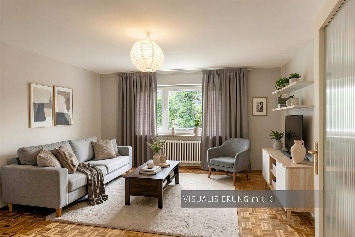 Entresuelo  de 2.5 habitaciones | München-Schwabing | 70441 | Visualisierung mit KI