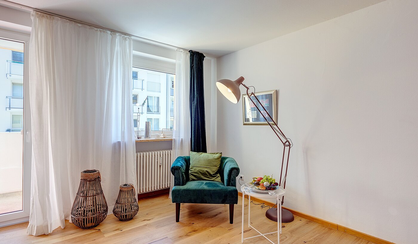 Apartamento de 1 habitación | München-Haidhausen | 70312 | Wohn- und Essbereich