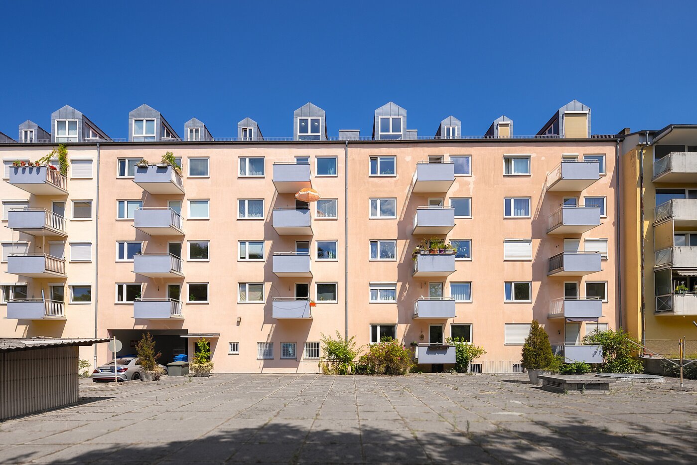 Apartamento de 3 habitaciones | München-Obergiesing | 70028 | Hofansicht