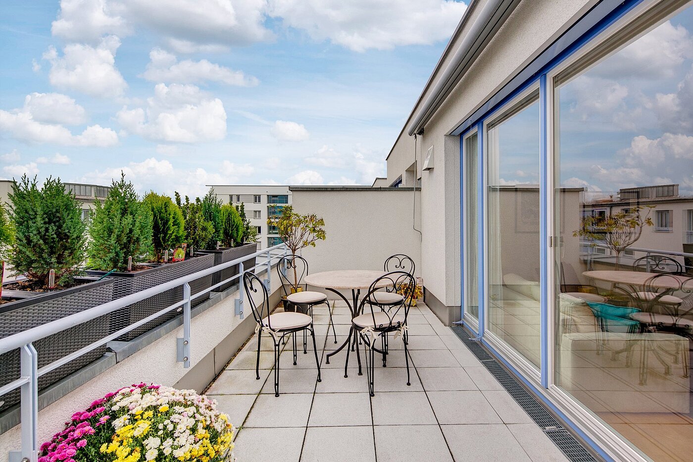 Apartamento de 3 habitaciones | München-Riem | 1906ML3 | ...zur großen süd-Terrasse.