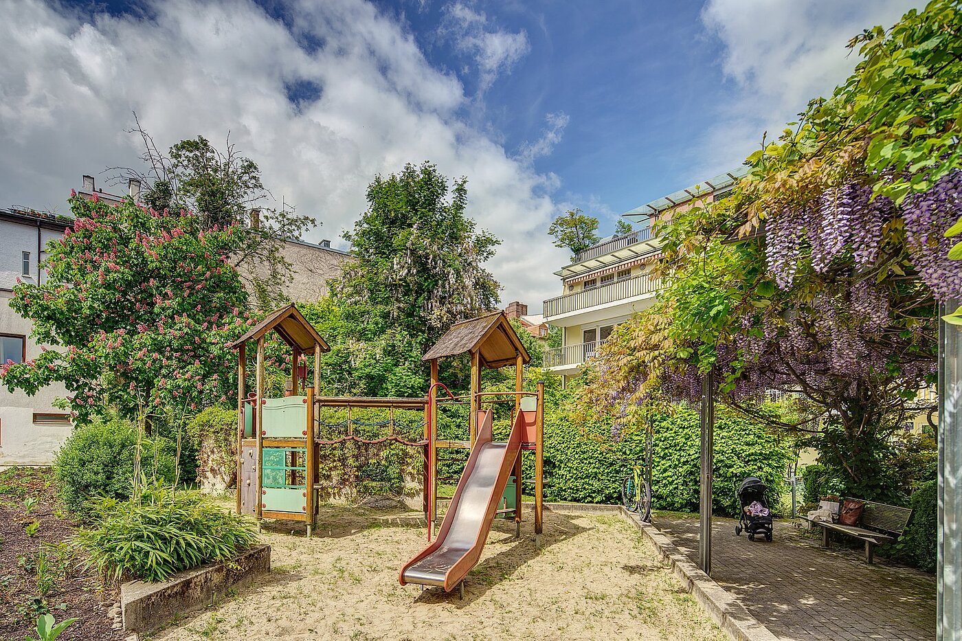 Apartamento de 1 habitación | München-Isarvorstadt | 2104ML6 | grüne Innenhoflage