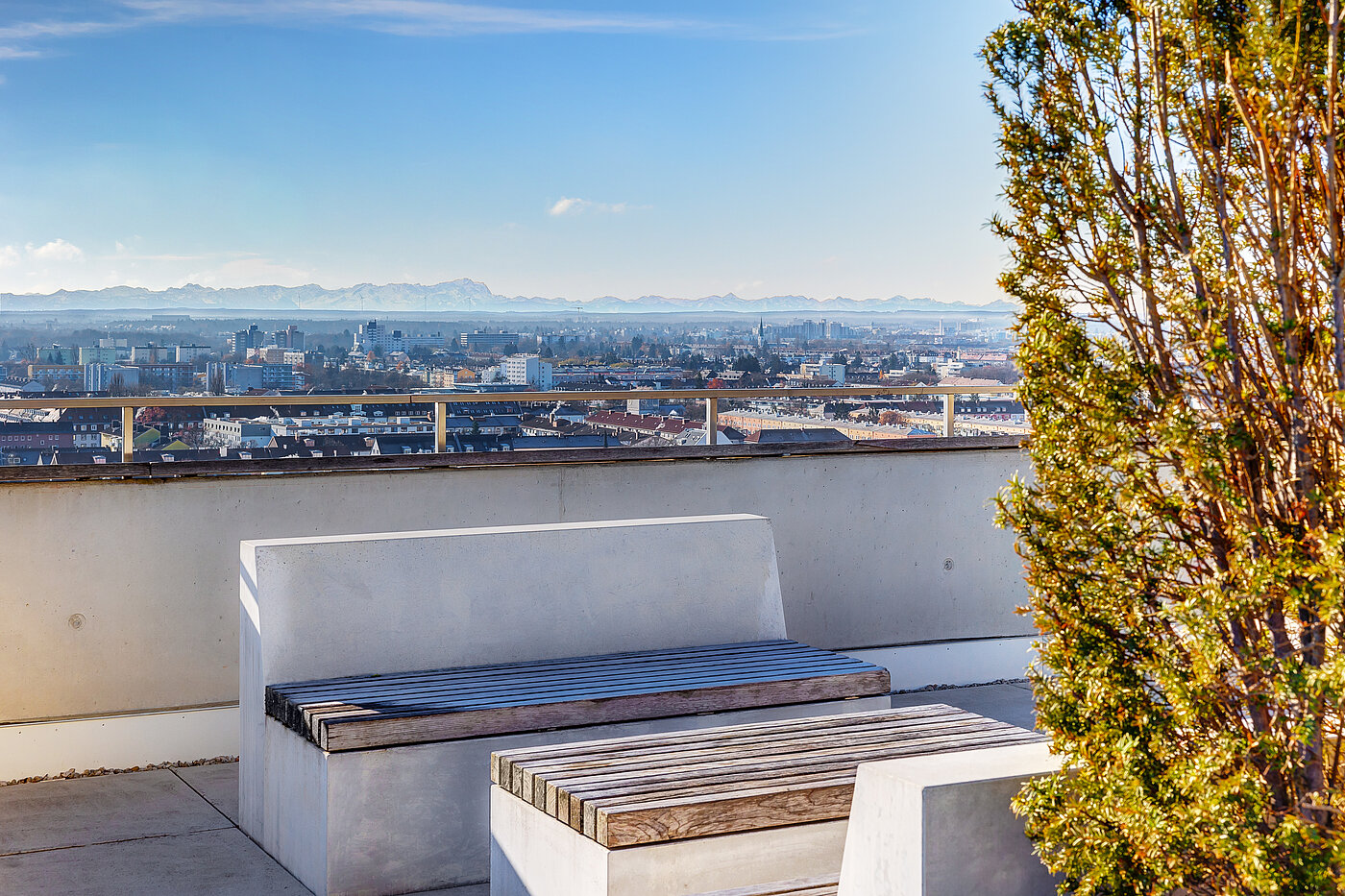 Apartment de 1.5 habitaciones | München-Neuhausen | 70179 | Dachterrasse mit 360° Panorama...