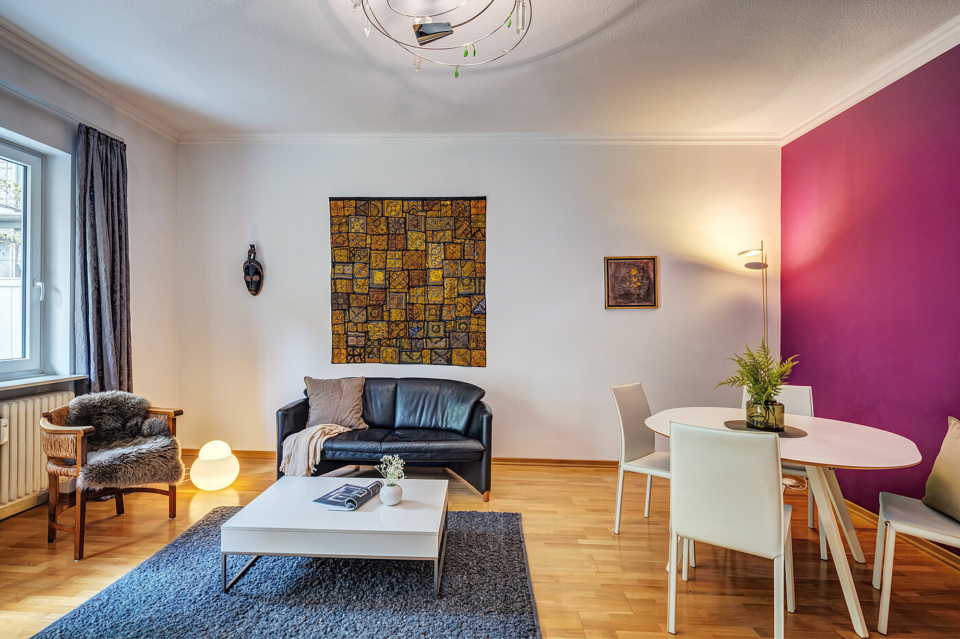 Piso en planta baja de 2 habitaciones | München-Schwabing | 70394 | Offener Wohn- Essbereich