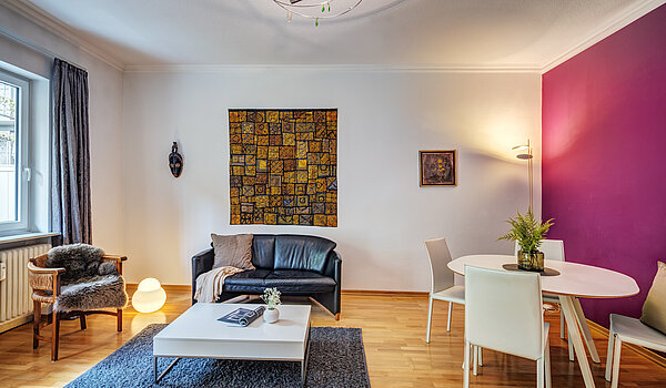 Piso en planta baja de 2 habitaciones | München-Schwabing | 70394 | Offener Wohn- Essbereich