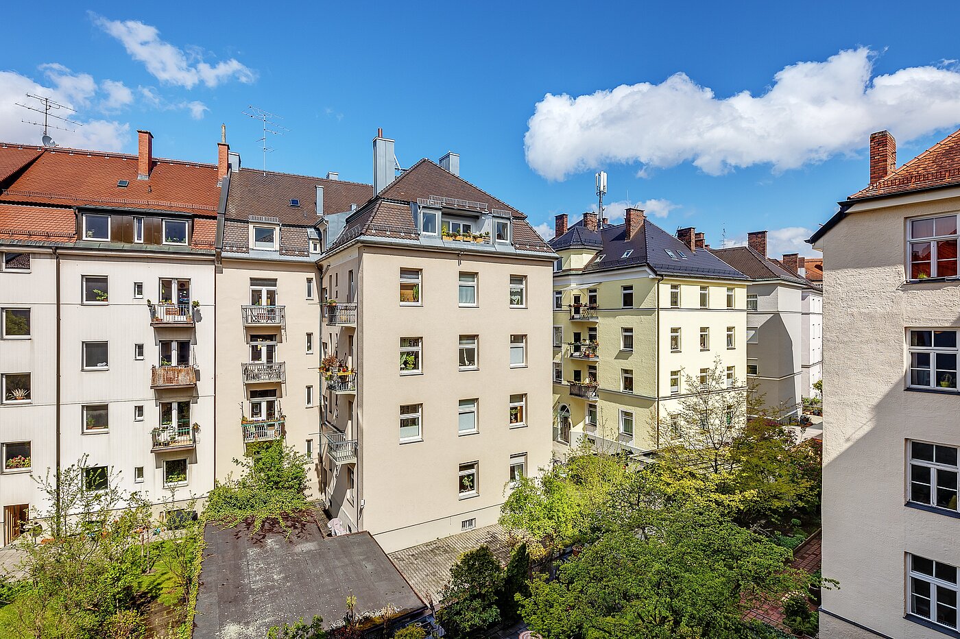 Apartamento de 1.5 habitaciones | München-Schwanthalerhöhe | 2211ML8 | Aussicht vom Balkon