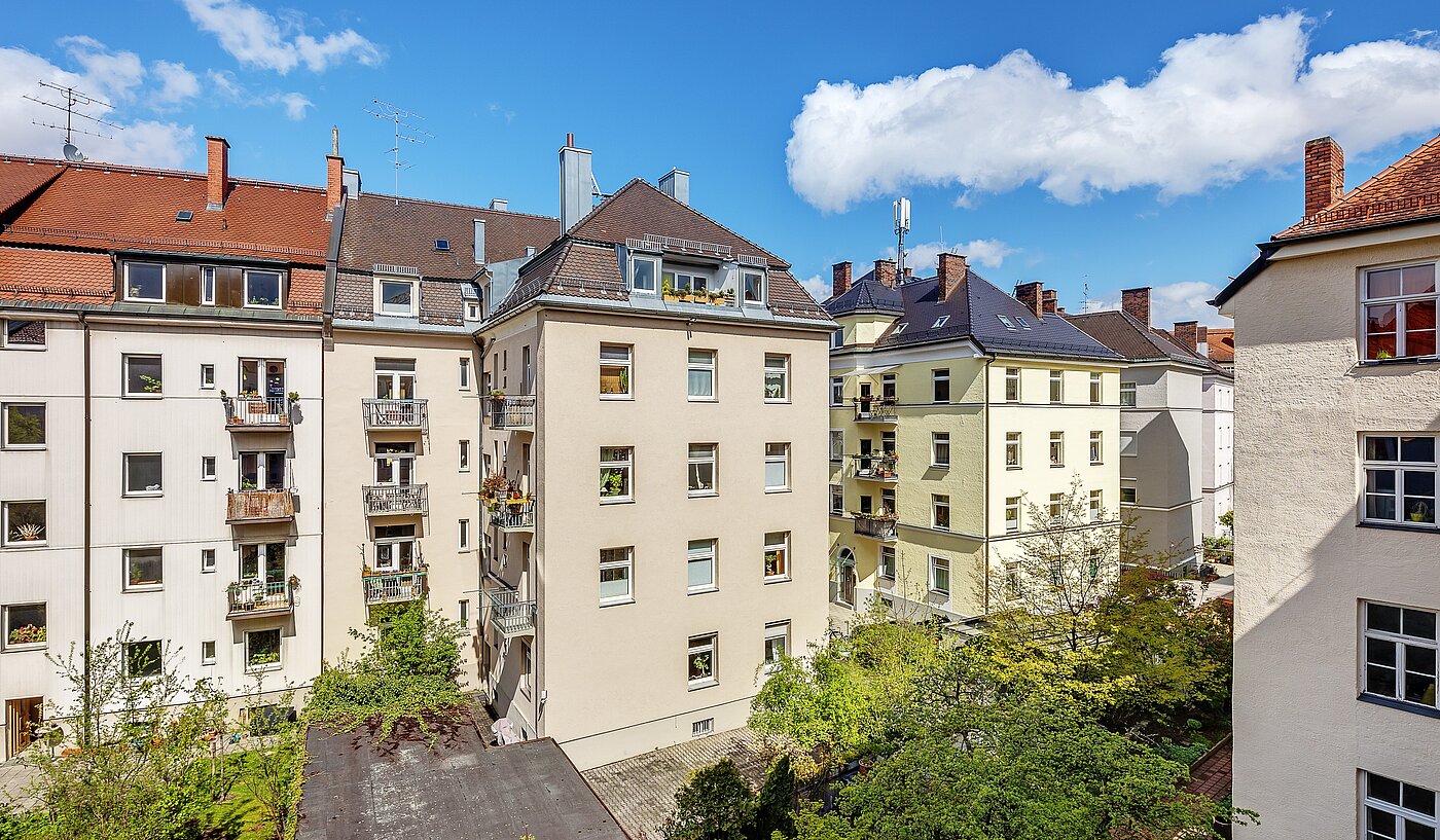 Apartamento de 1.5 habitaciones | München-Schwanthalerhöhe | 2211ML8 | Aussicht vom Balkon