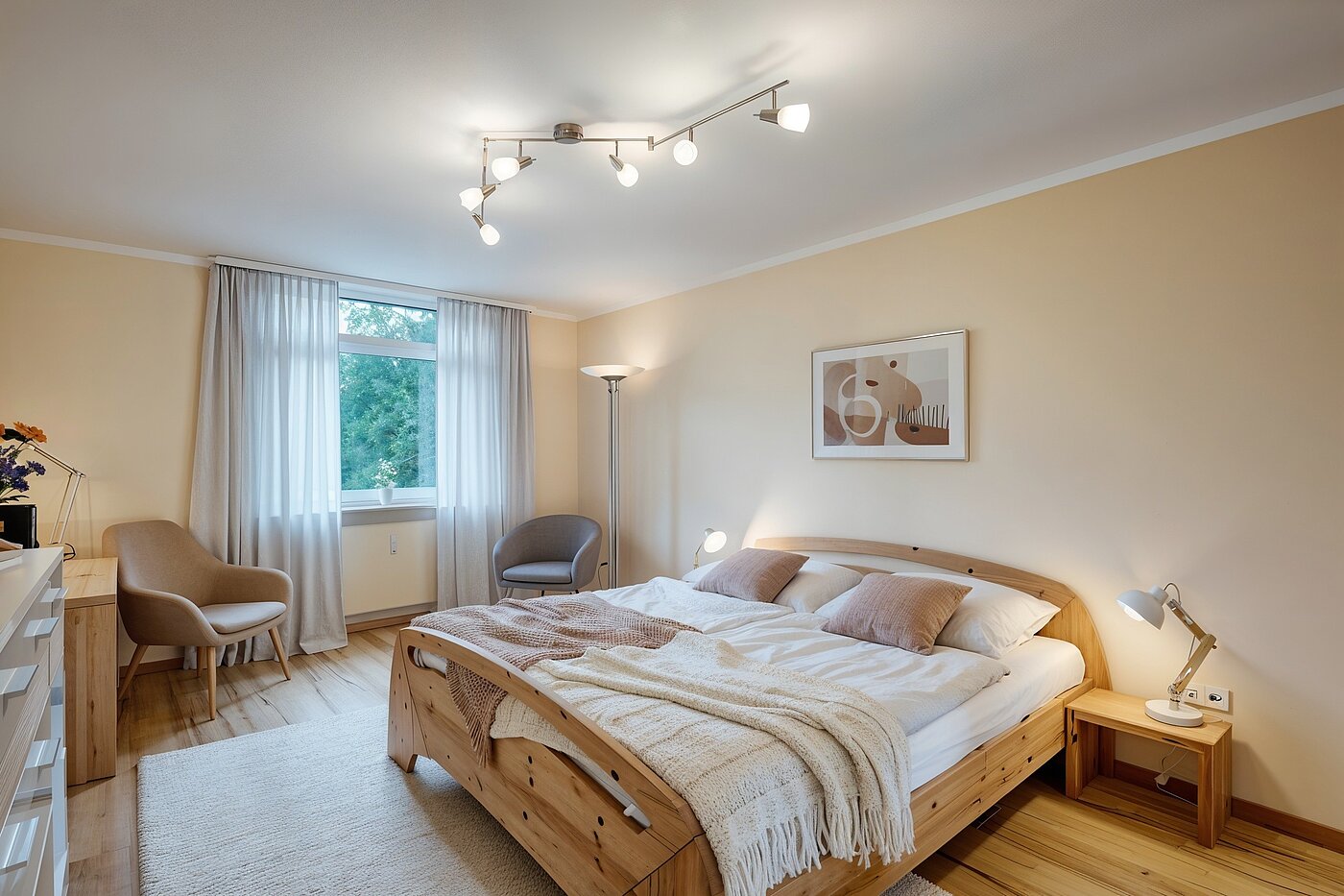 Apartamento de 4 habitaciones | München-Aubing | 70276 | Schlafzimmer I (KI-generierte Inhalte)
